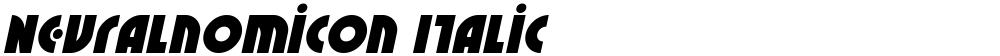 Neuralnomicon Italic
