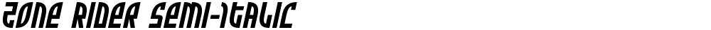 Zone Rider Semi-Italic