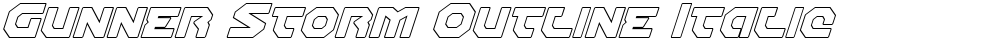 Gunner Storm Outline Italic