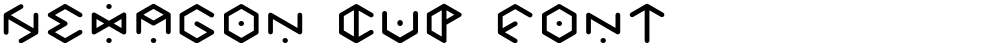 HEXAGON cup font