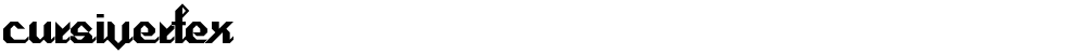 Cursivertex