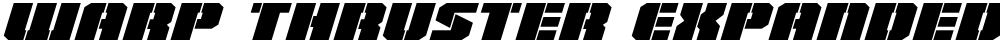 Warp Thruster Expanded Italic