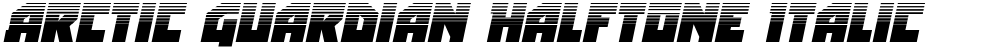 Arctic Guardian Halftone Italic