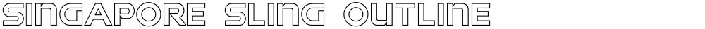 Singapore Sling Outline