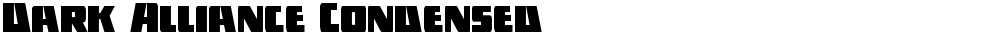 Dark Alliance Condensed