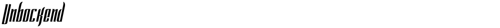 Unbockend