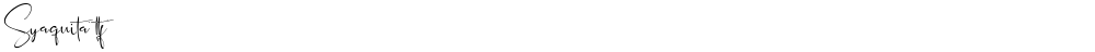 Syaquita ttf