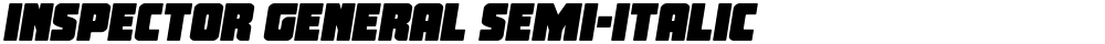 Inspector General Semi-Italic