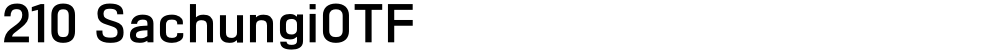 210 SachungiOTF