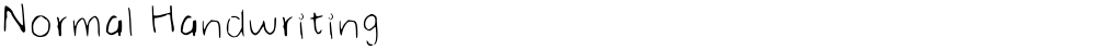Normal Handwriting