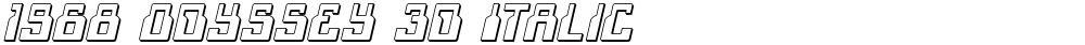 1968 Odyssey 3D Italic