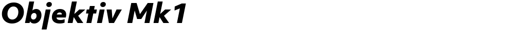 Objektiv Mk1