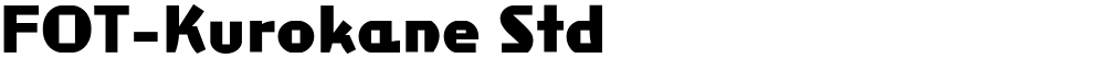 FOT-Kurokane Std