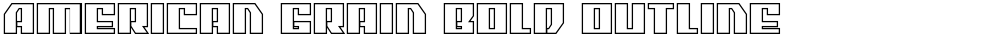 American Grain Bold Outline