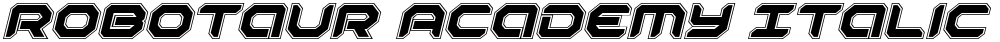 Robotaur Academy Italic