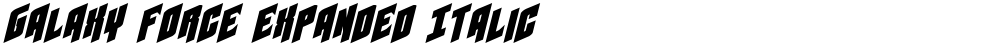 Galaxy Force Expanded Italic