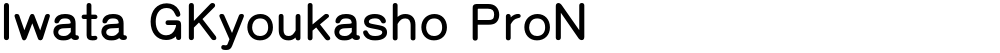 Iwata GKyoukasho ProN