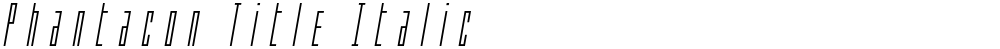 Phantacon Title Italic