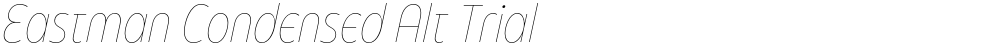 Eastman Condensed Alt Trial