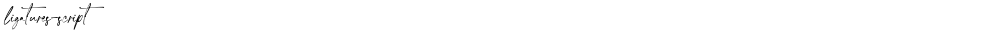 ligatures-script