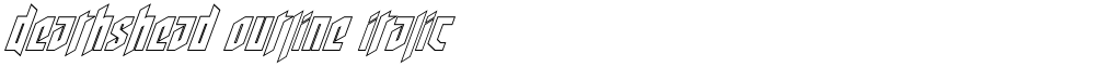 Deathshead Outline Italic