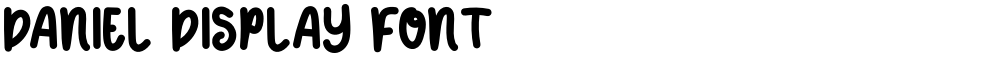DANIEL DISPLAY FONT
