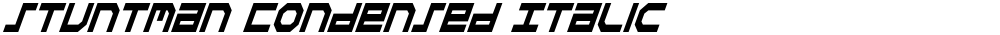 Stuntman Condensed Italic