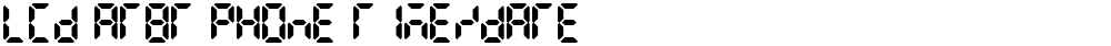 LCD AT&T Phone Time/Date