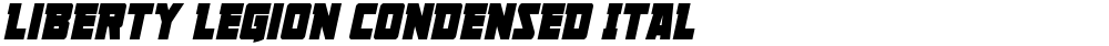 Liberty Legion Condensed Ital