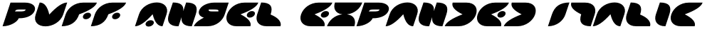 Puff Angel Expanded Italic