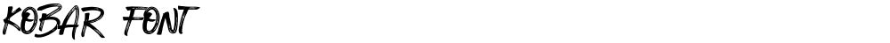 KOBAR FONT