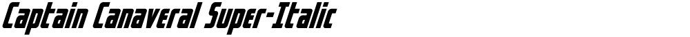 Captain Canaveral Super-Italic