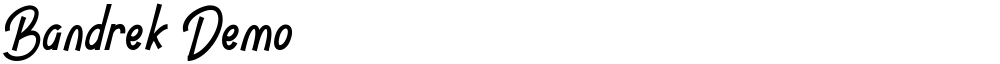 Bandrek Demo