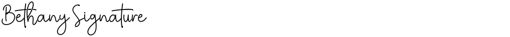 Bethany Signature