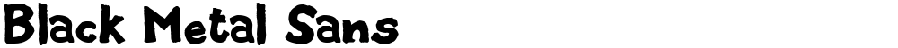 Black Metal Sans