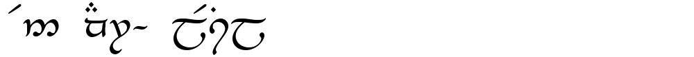 Tengwar-Elesil