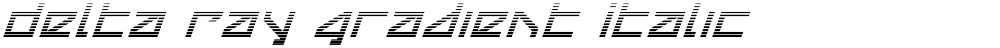 Delta Ray Gradient Italic