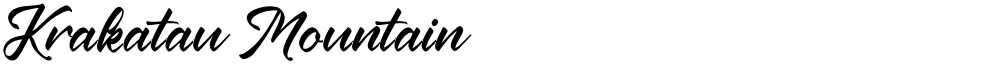 Krakatau Mountain