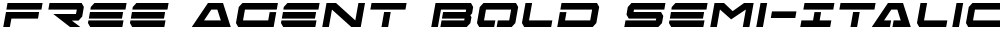 Free Agent Bold Semi-Italic
