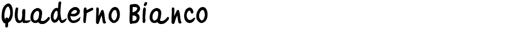 Quaderno Bianco