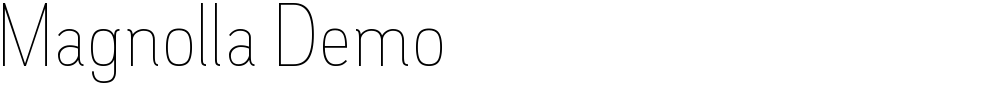 Magnolla Demo