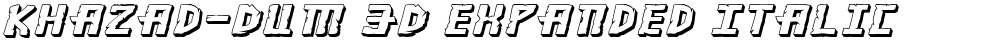 Khazad-Dum 3D Expanded Italic