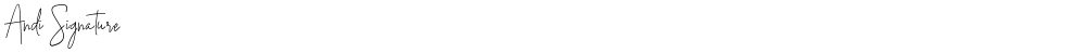 Andi Signature