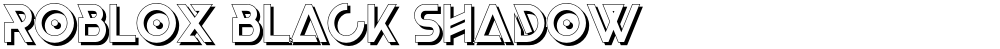 Roblox Black Shadow