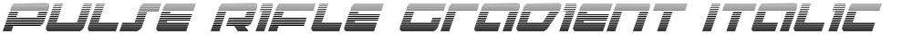 Pulse Rifle Gradient Italic