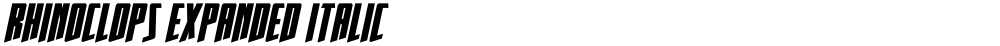 Rhinoclops Expanded Italic