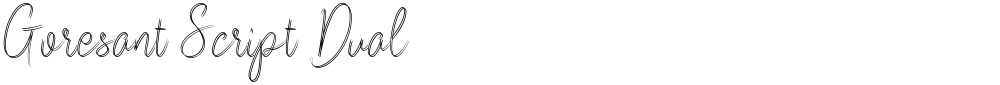 Goresant Script Dual