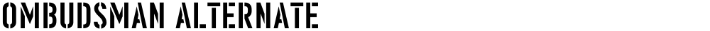 Ombudsman Alternate