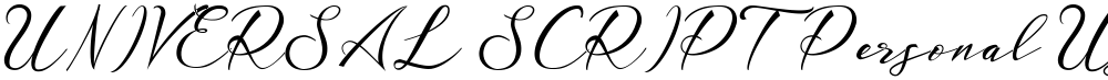 UNIVERSAL SCRIPT Personal Use