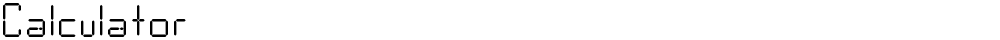 Calculator